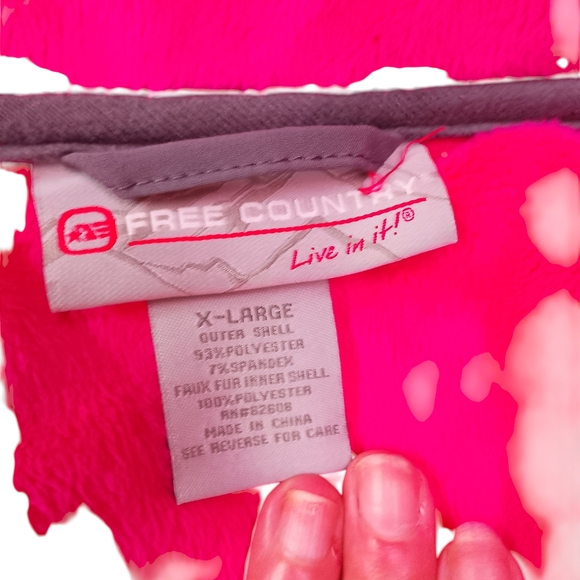 Free Country Women's Vibrant Pink Ski Jacket - Picture 4 of 7